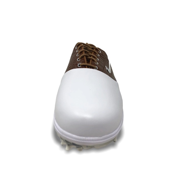 Nike Air Zoom Victory Tour Mens Golf Cleats White/Chrome-LT British Tan New$180 - Picture 4 of 7